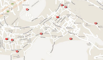 City map of Taormina