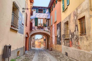 Wandmalerei in Dozza, Emilia Romagna