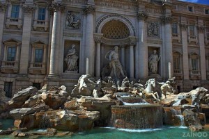 Trevi-Brunnen in Rom, Latium