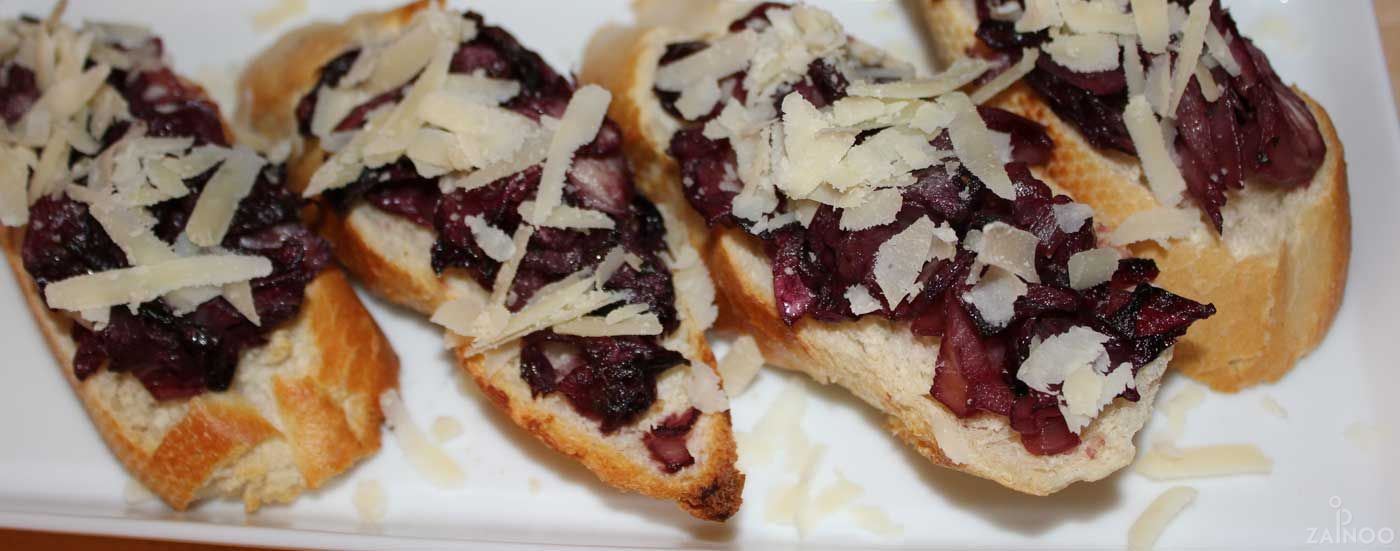 Crostini al Radicchio Trevisano