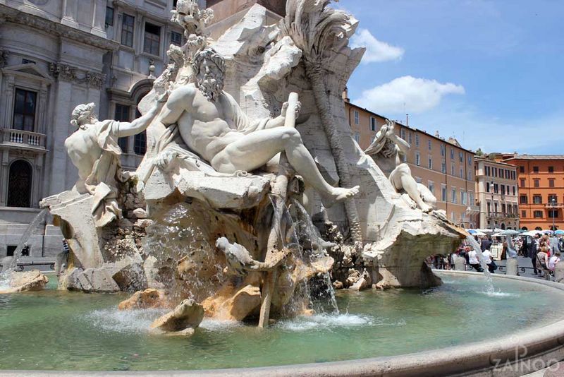 Piazza Navona - beautiful baroque square in Rome